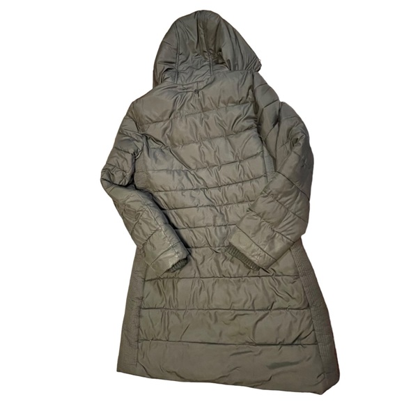 Abercrombie&Fitch women’s size M black hooded mid-length puffer coat - Picture 5 of 10